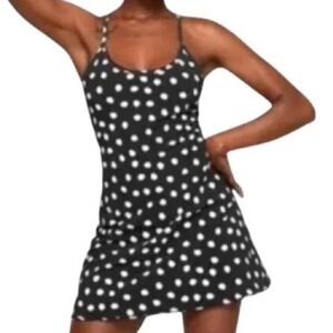 Black Polka Dot Exercise Dress
